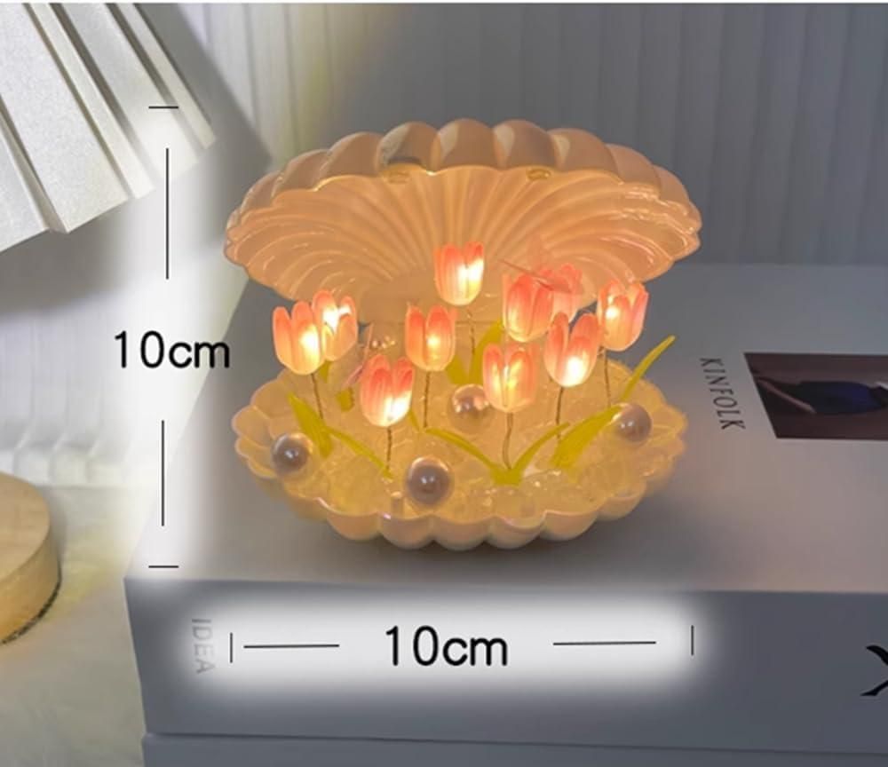 Tulip Night Light Flower Lamp Shell Light