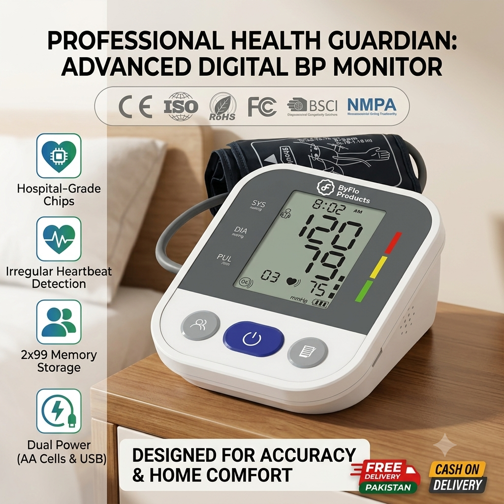 Smart Care Fully Automatic Digital BP Monitor Machine – Hospital-Grade Accuracy & Dual Power