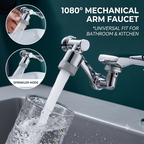 1080° Rotating Sink Faucet Extender – Anti-Splash Water Saver Tap