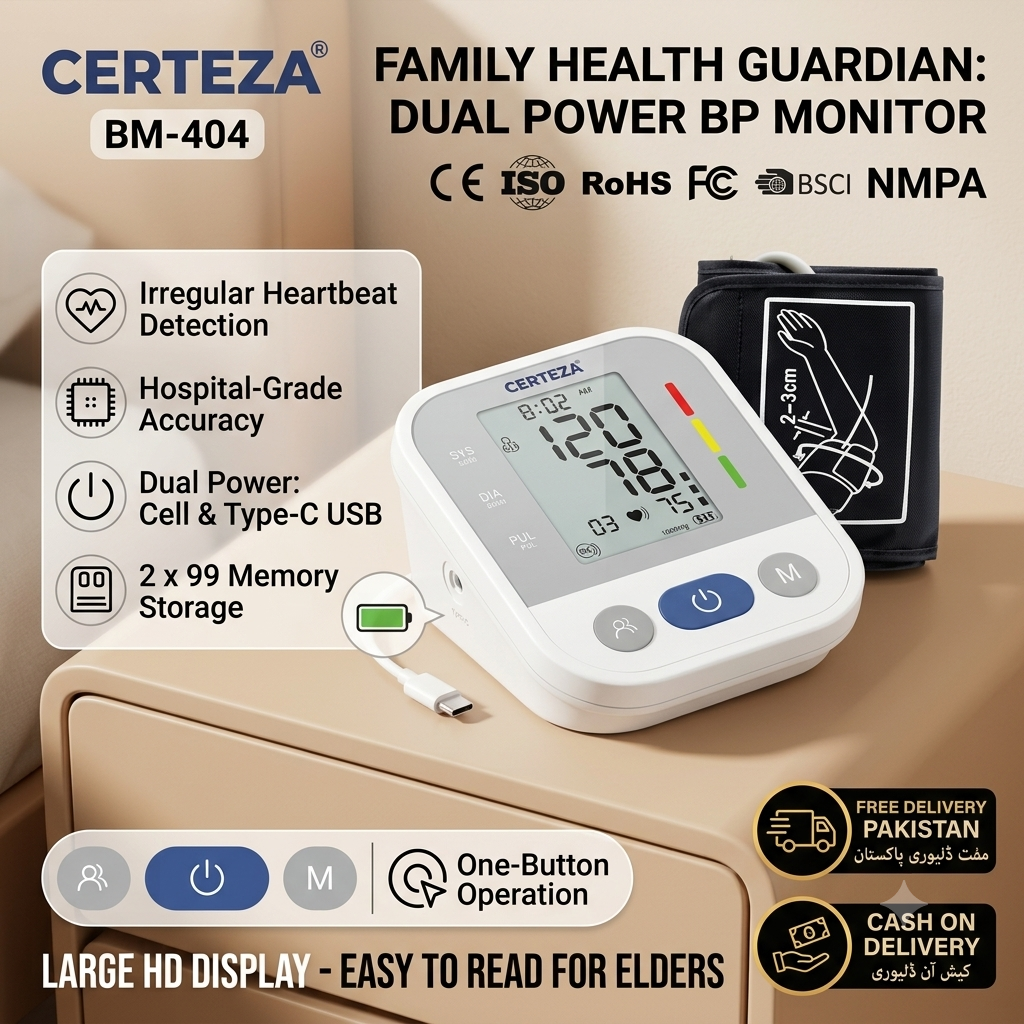 Smart Care Fully Automatic Digital BP Monitor Machine – Hospital-Grade Accuracy & Dual Power