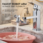 1080° Rotating Sink Faucet Extender – Anti-Splash Water Saver Tap